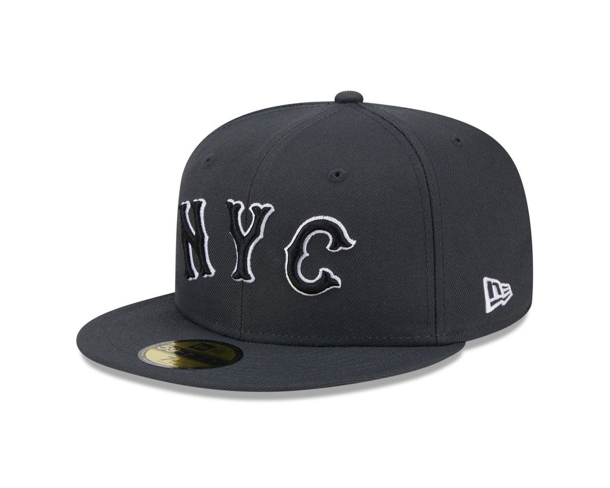 New York Mets Black NYC 59FIFTY Fitted