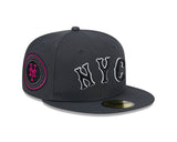 New York Mets Black NYC 59FIFTY Fitted