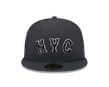 New York Mets Black NYC 59FIFTY Fitted