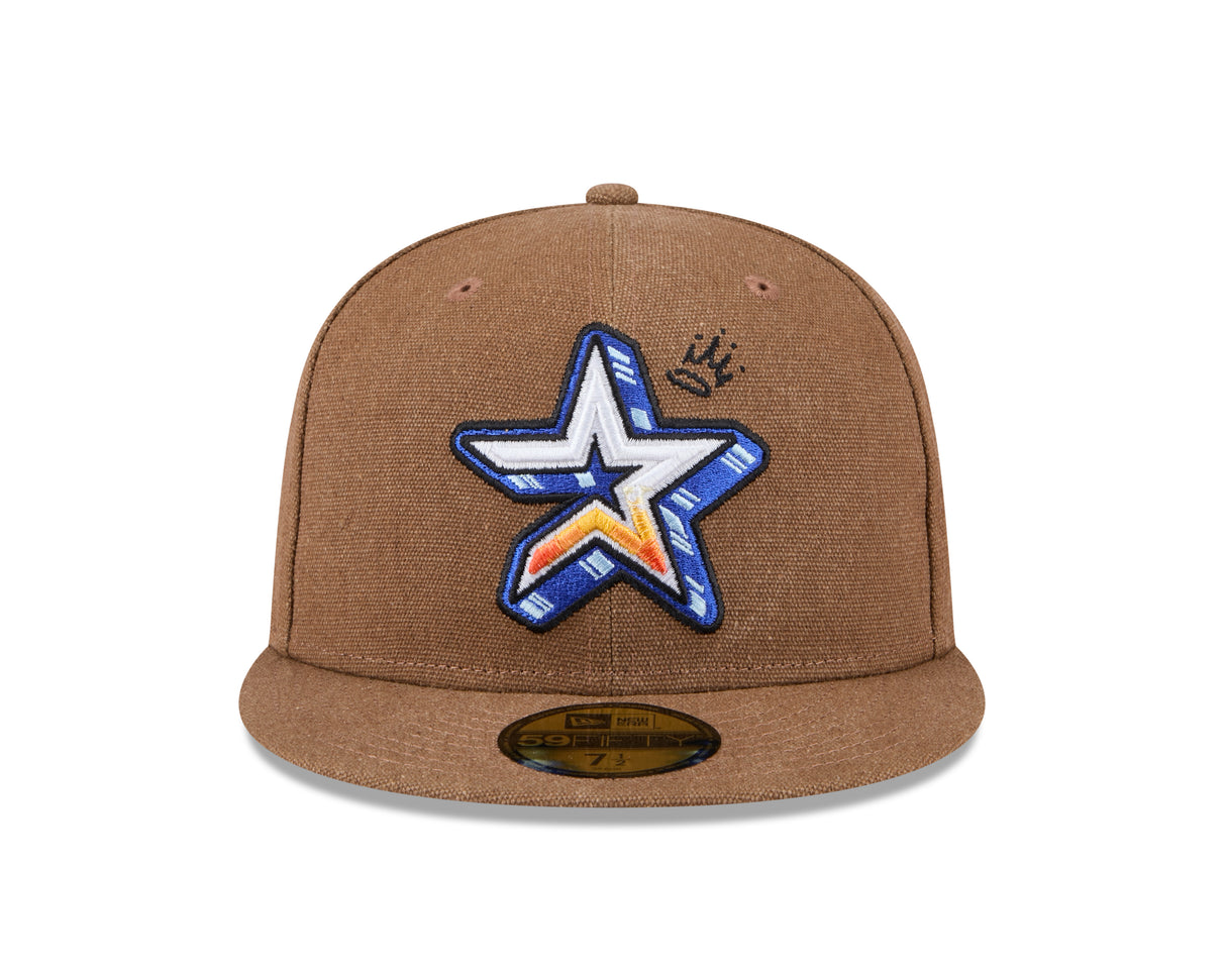 Houston Astros Canvas Camel 59FIFTY Fitted