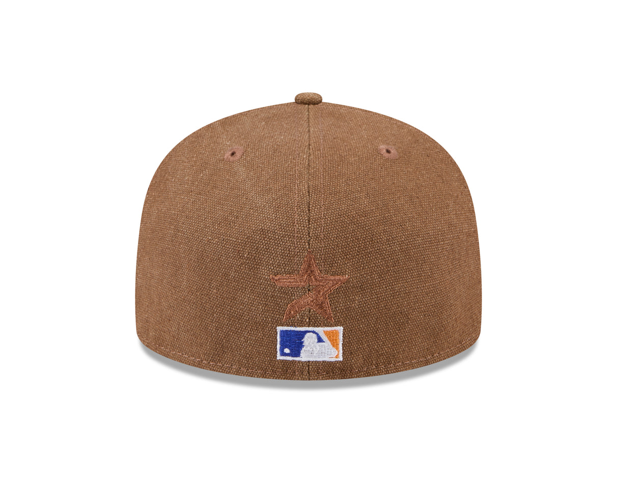 Houston Astros Canvas Camel 59FIFTY Fitted