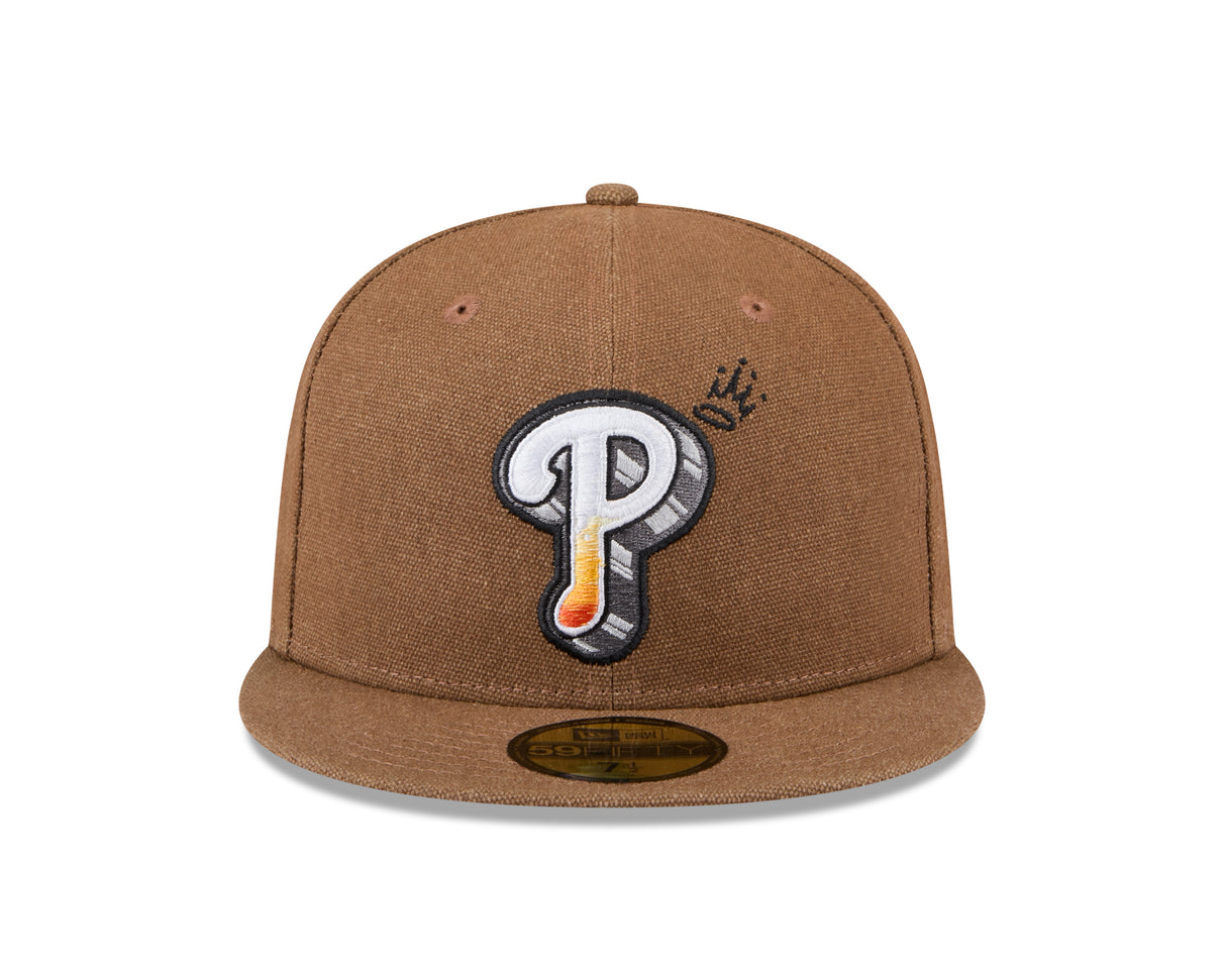 Philadelphia Phillies Canvas Camel 59FIFTY Fitted