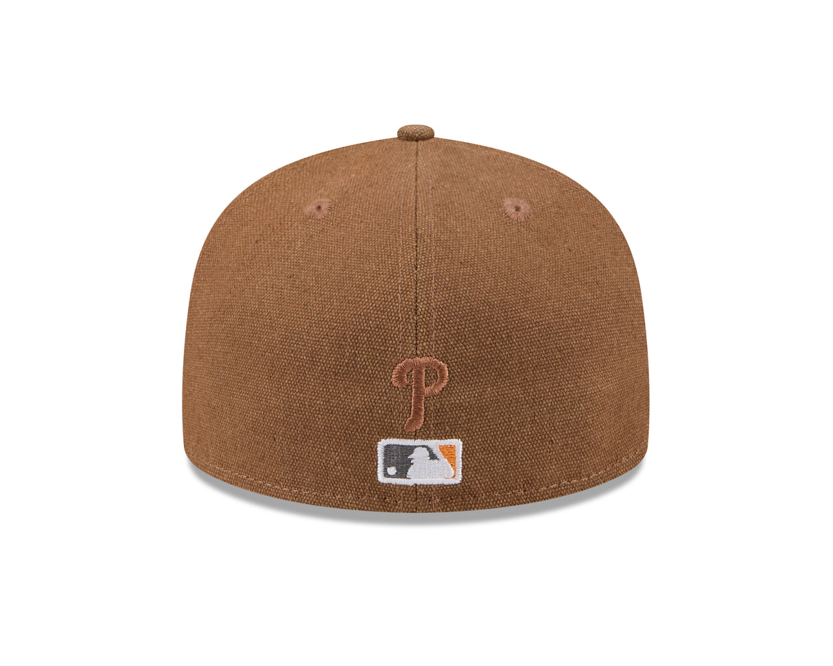 Philadelphia Phillies Canvas Camel 59FIFTY Fitted