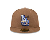 Los Angeles Dodgers Canvas Camel 59FIFTY Fitted