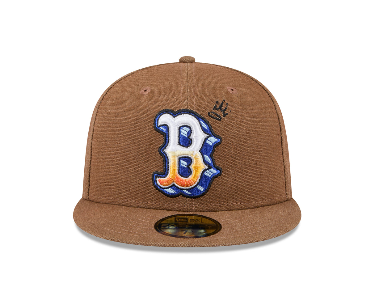 Boston Red Sox Canvas Camel 59FIFTY Fitted