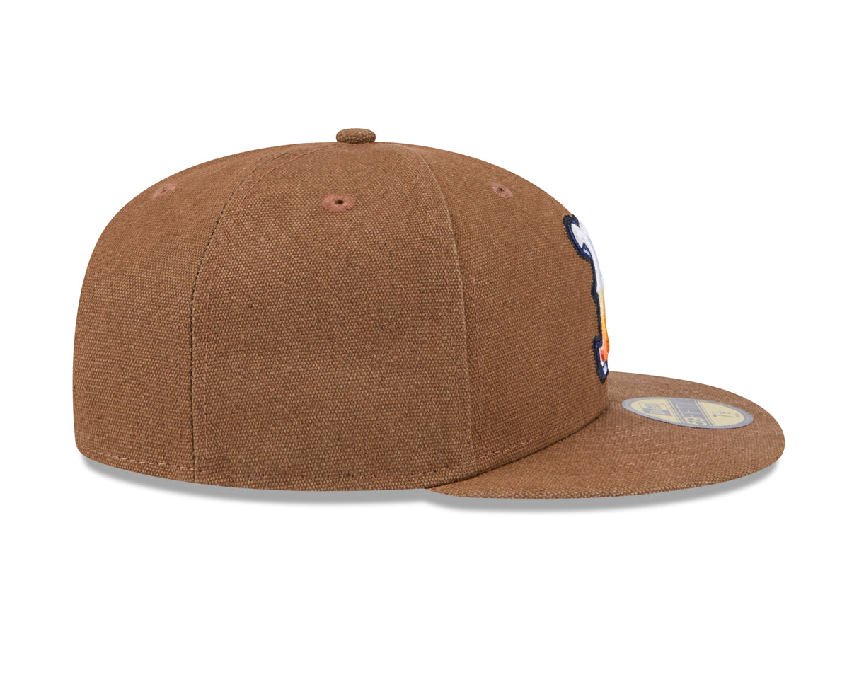 Boston Red Sox Canvas Camel 59FIFTY Fitted