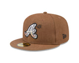 Atlanta Braves Camel Canvas 59FIFTY Fitted