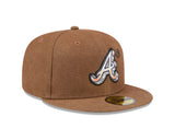 Atlanta Braves Camel Canvas 59FIFTY Fitted