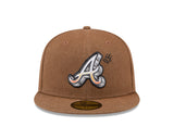 Atlanta Braves Camel Canvas 59FIFTY Fitted