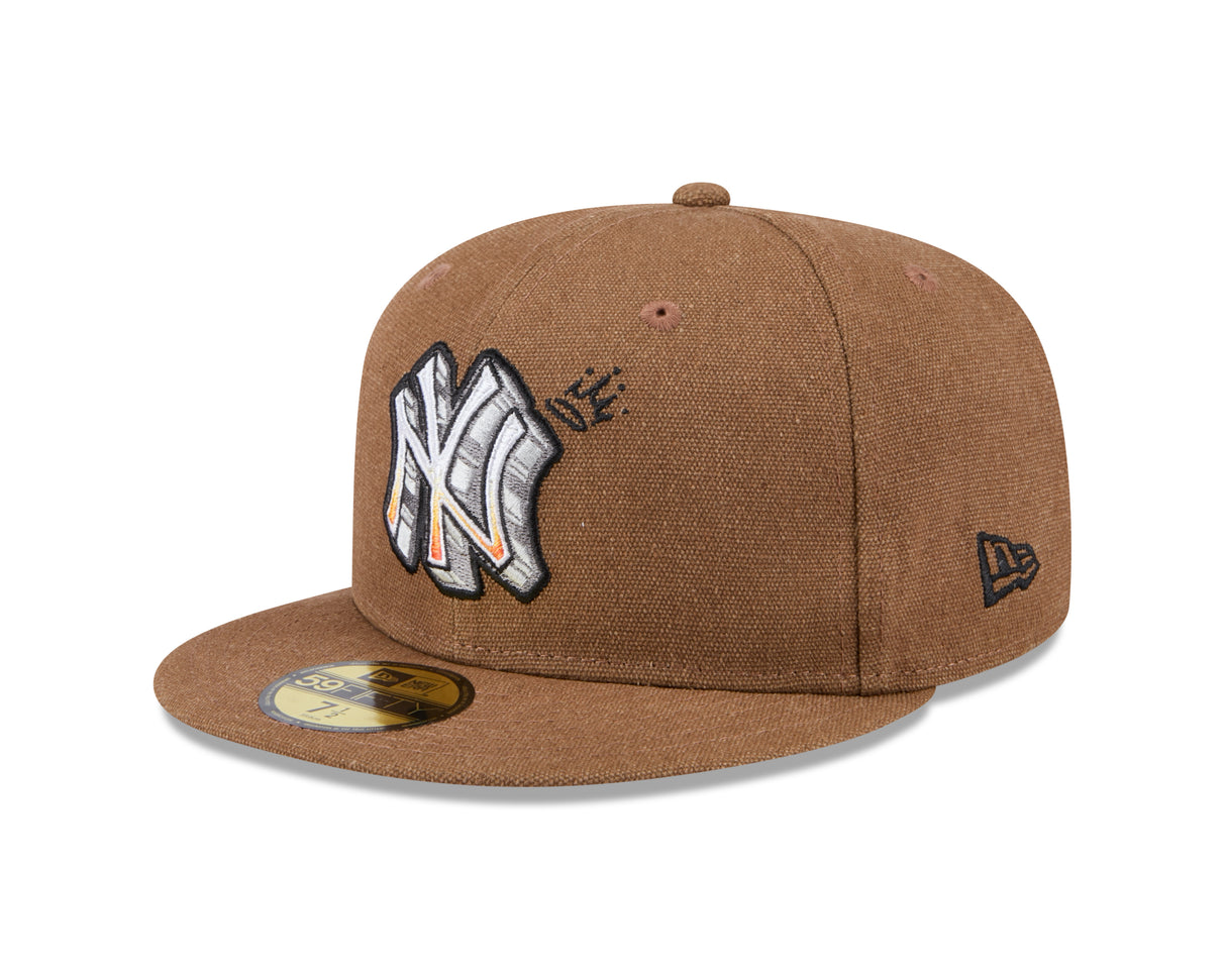 New York Yankees Canvas Camel 59FIFTY Fitted