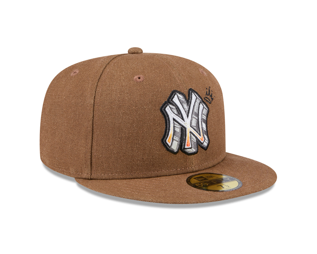 New York Yankees Canvas Camel 59FIFTY Fitted