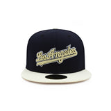 Los Angeles Dodgers Gold Script Navy 59FIFTY Fitted