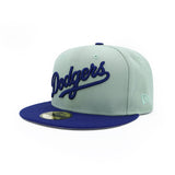 Los Angeles Dodgers Sage Blue Script 59Fifty Fitted