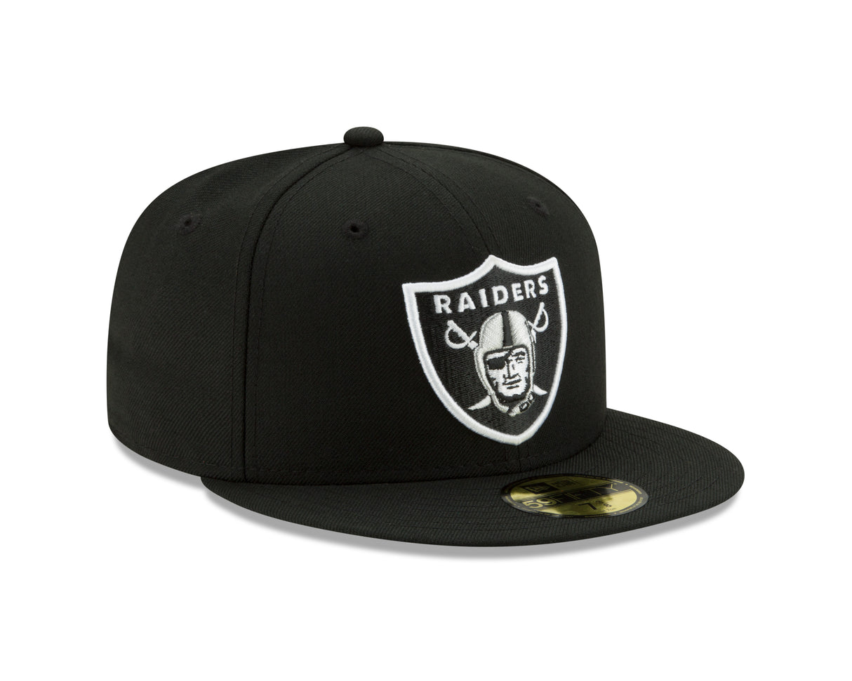 Las Vegas Raiders Basic Black 59FIFTY Fitted