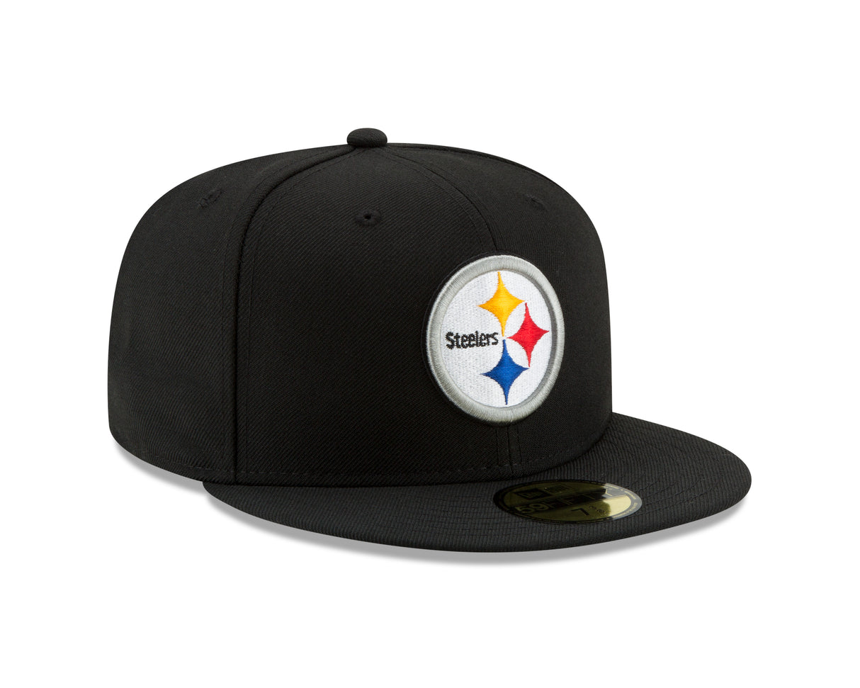 Pittsburgh Steelers Mens Black Basic New Era 59FIFTY Fitted