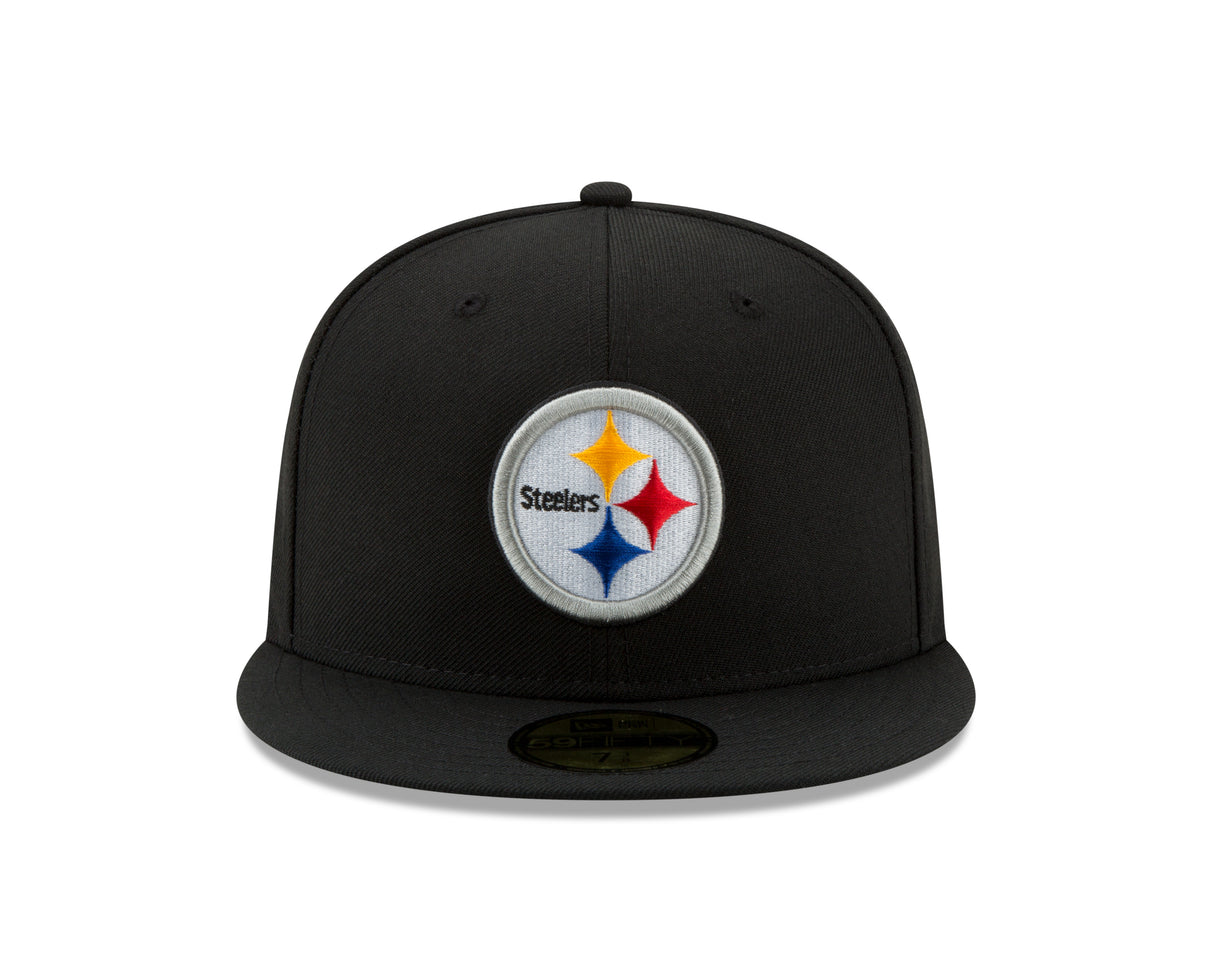 Pittsburgh Steelers Mens Black Basic New Era 59FIFTY Fitted