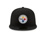 Pittsburgh Steelers Mens Black Basic New Era 59FIFTY Fitted