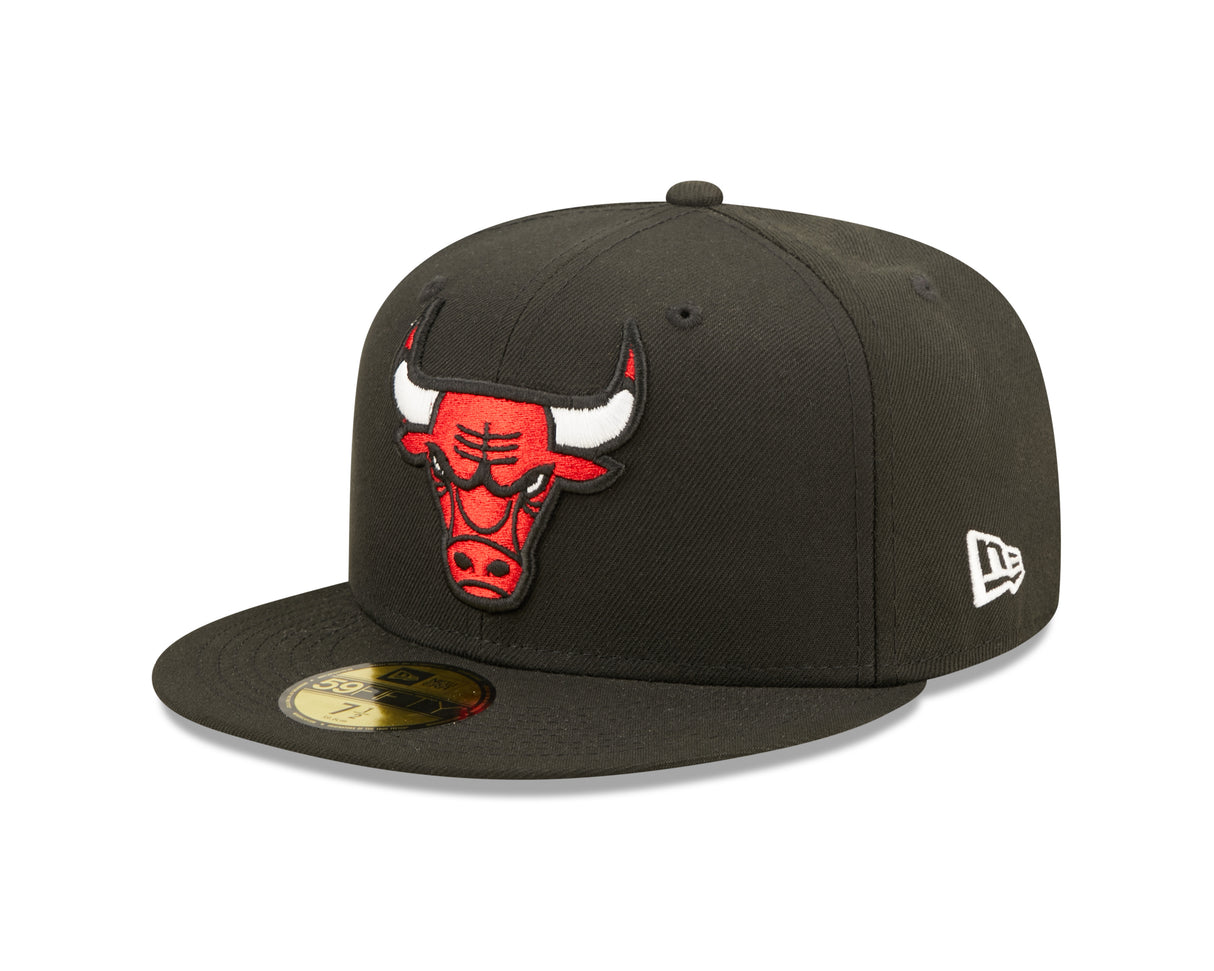 Chicago Bulls Black 59FIFTY Fitted