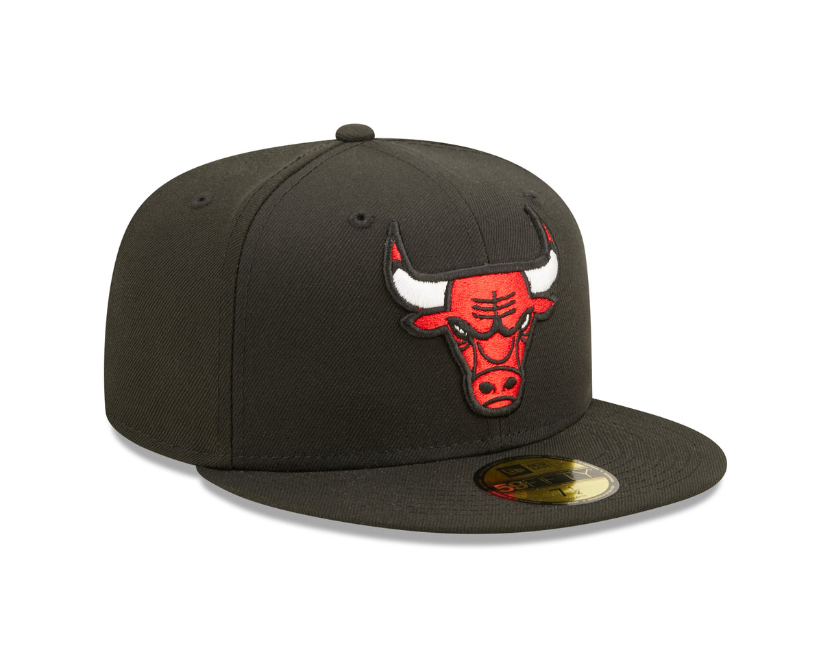 Chicago Bulls Black 59FIFTY Fitted