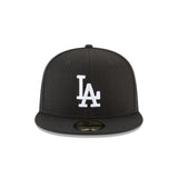 Los Angeles Dodgers Black and White Basic 59FIFTY Fitted