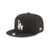 Los Angeles Dodgers Black and White Basic 59FIFTY Fitted