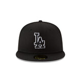 Los Angeles Dodgers Black Outline 59FIFTY