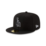 Los Angeles Dodgers Black Outline 59FIFTY