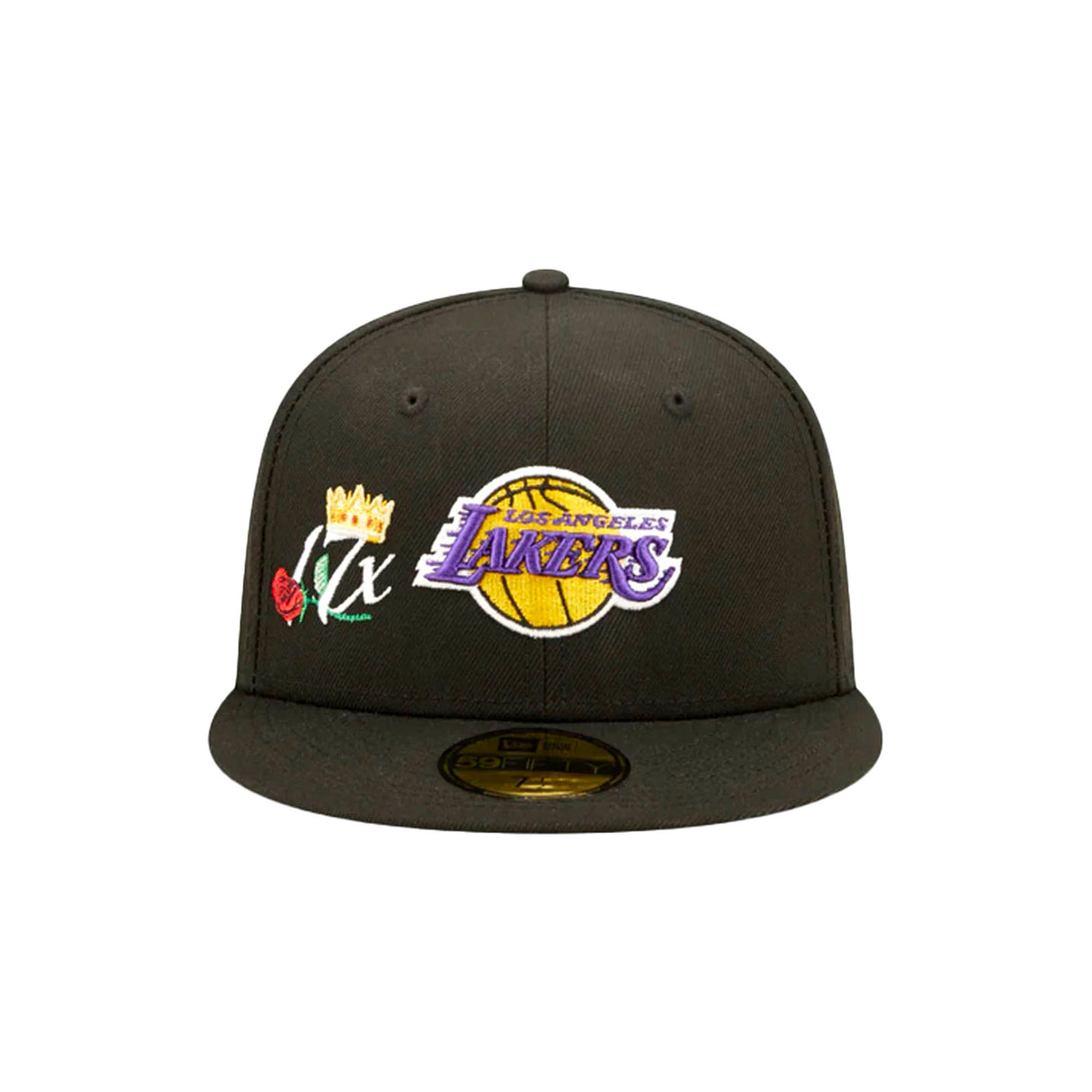 Los Angeles Lakers Black 17x Crown Champs 5950 Fitted