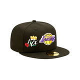 Los Angeles Lakers Black 17x Crown Champs 5950 Fitted