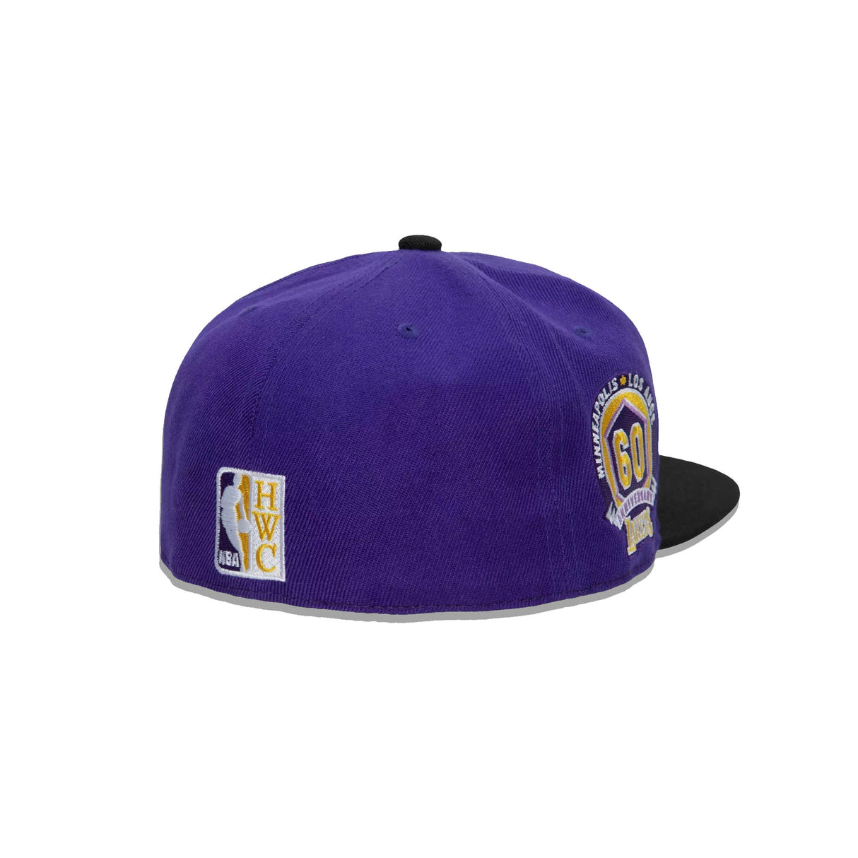 Los Angeles Lakers Pink & Purple HWC 60th Anniversary Dynasty Fitted