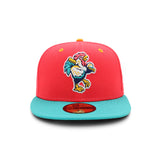 Modesto Nuts Aqua Coral 59FIFTY Fitted