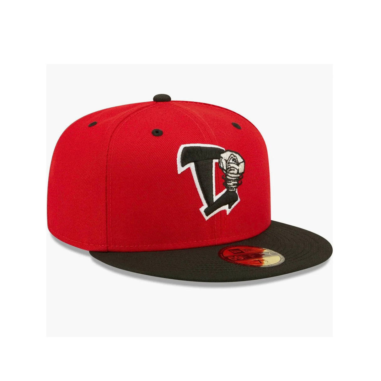 Lansing Lugnuts Red Authentic Collection Team Home 59FIFTY