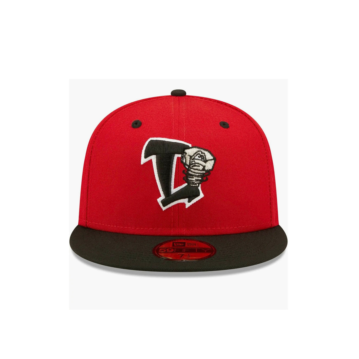 Lansing Lugnuts Red Authentic Collection Team Home 59FIFTY