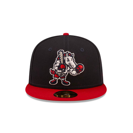 Binghamton Rumble Ponies Navy Authentic Collection 59FIFTY Fitted