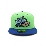 Tulsa Drillers Green/Blue Noodlers Theme Night 59FIFTY Fitted MINOR LEAGUE