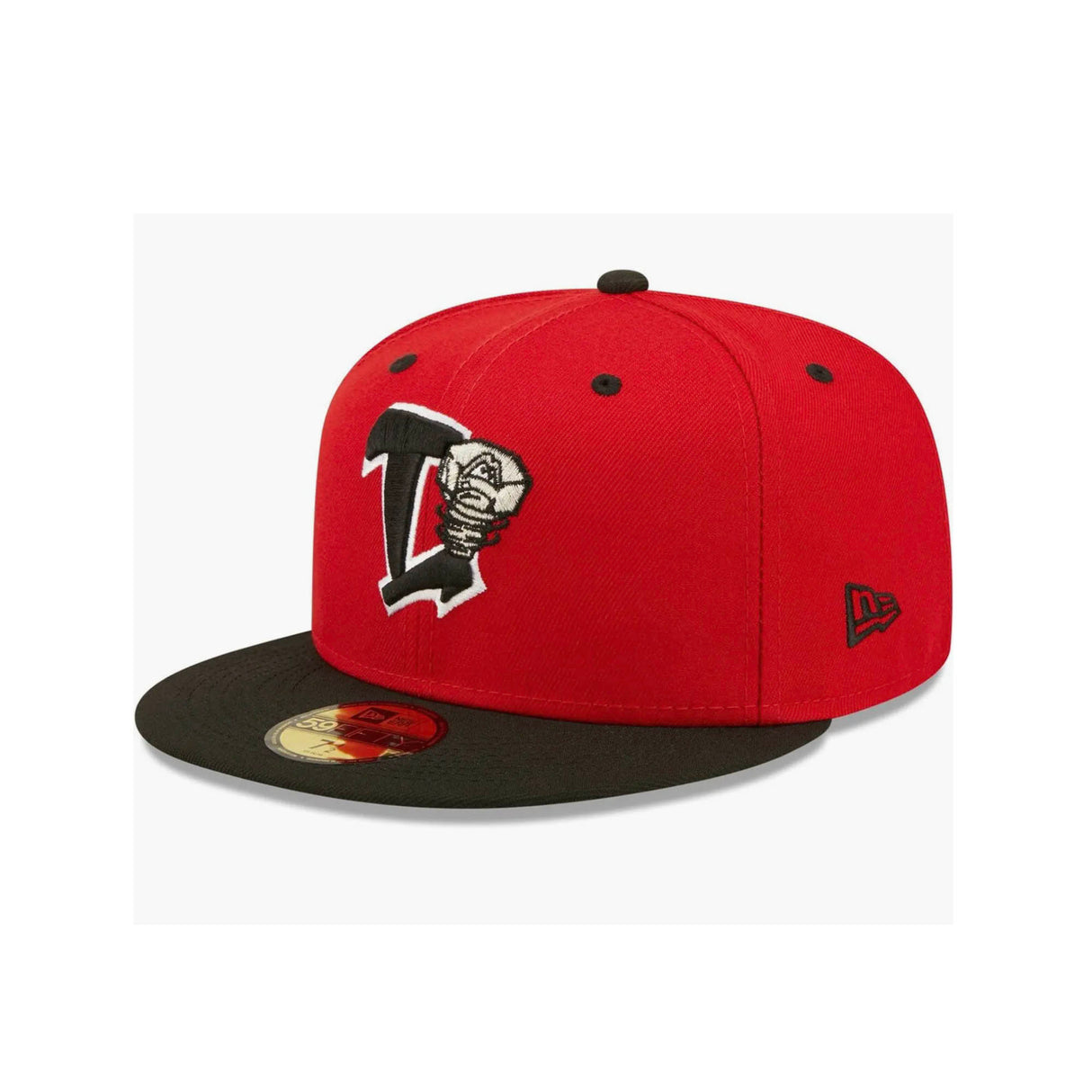 Lansing Lugnuts Red Authentic Collection Team Home 59FIFTY