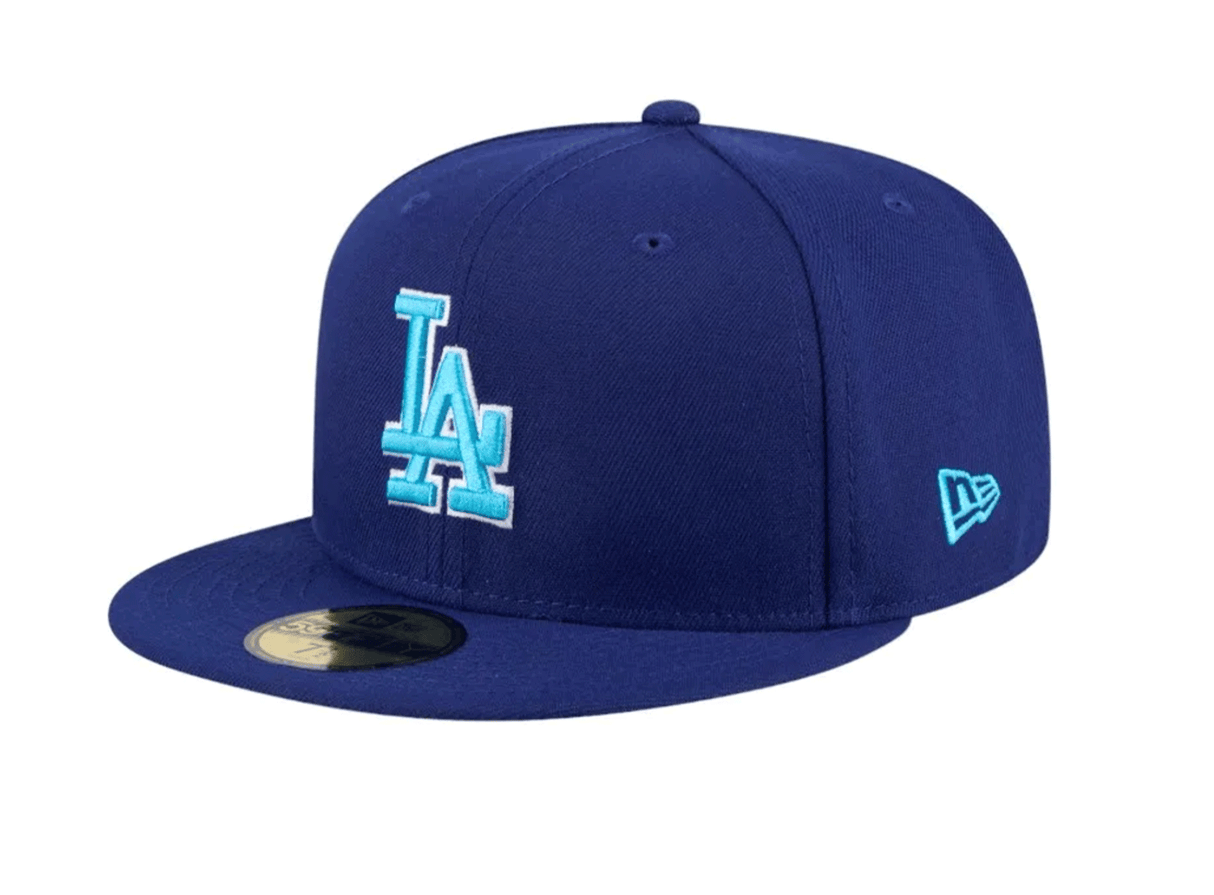 Los Angeles Dodgers Fathers Day 2024 on Field Blue UV 59FIFTY Fitted