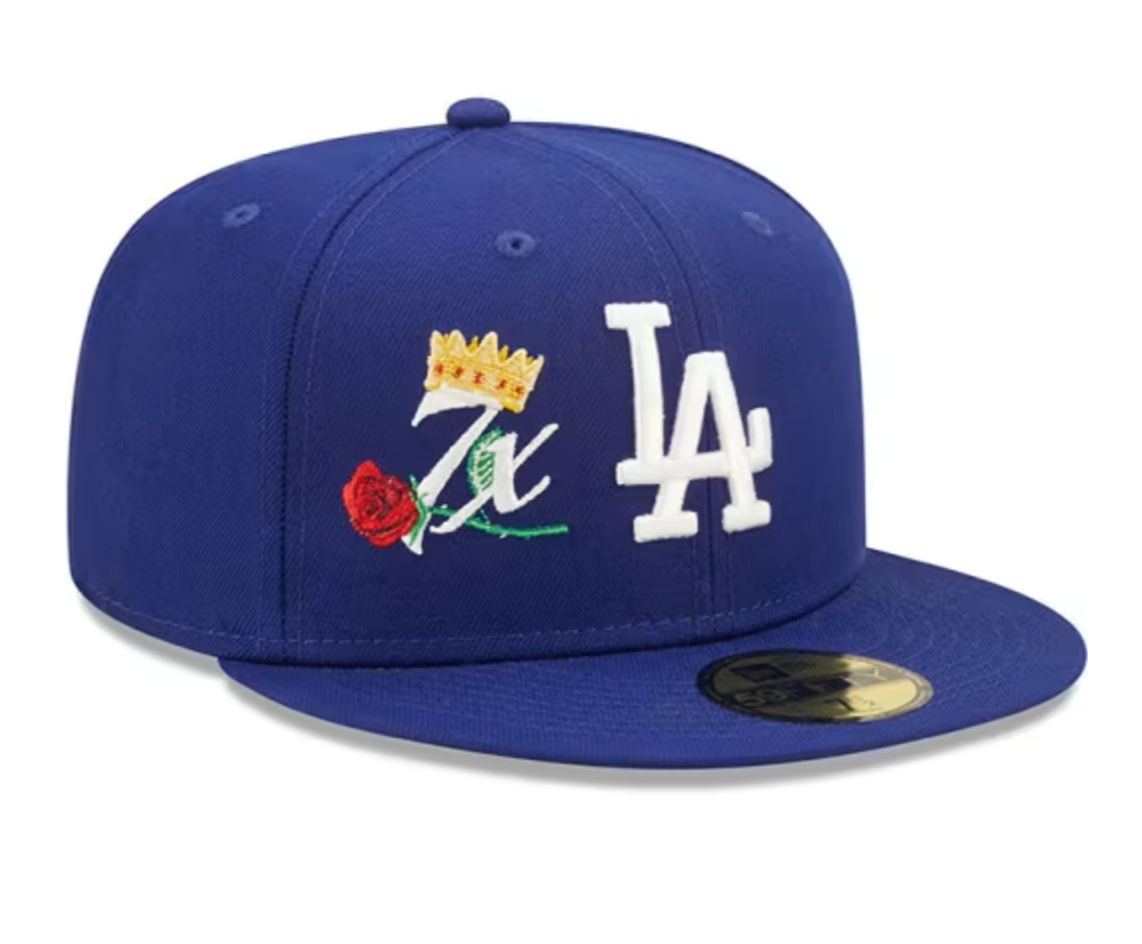 New Era Los Angeles Dodgers Mens Blue Crown Champs 5950 Fitted