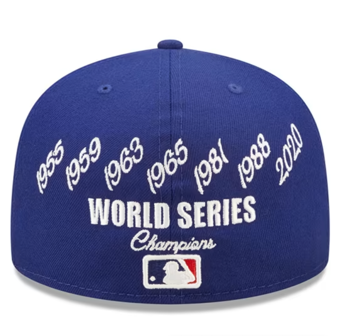 New Era Los Angeles Dodgers Mens Blue Crown Champs 5950 Fitted