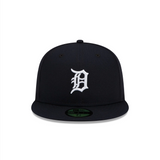 Detroit Tigers Basic Black and White 59FIFTY Fitted