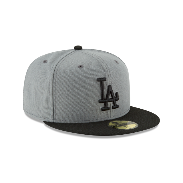 Los Angeles Dodgers Black Gray and White 59FIFTY Fitted