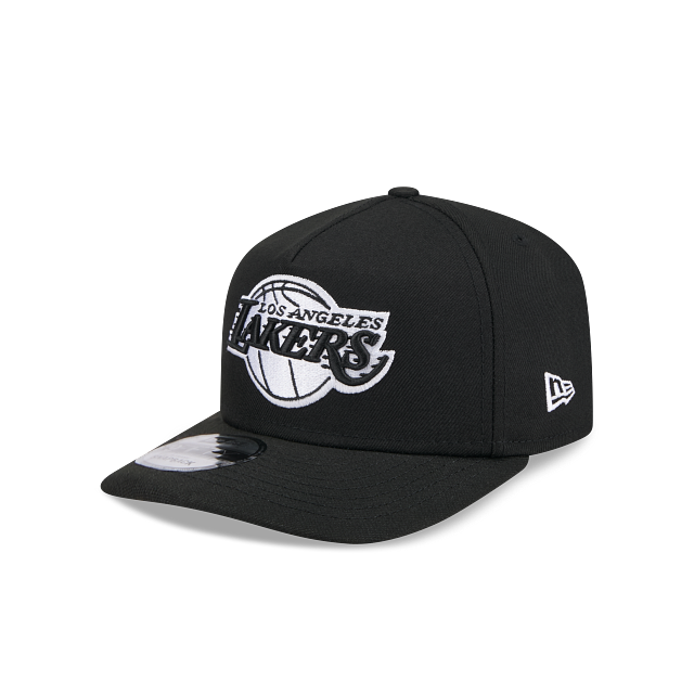 Los Angeles Lakers Black And White A-Frame 9FIFTY Snapback